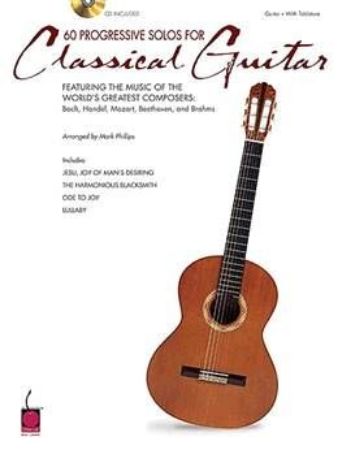 60 PROGRESSIVE SOLOS CLASSICAL GUITAR+CD