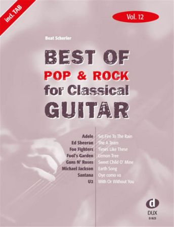 Slika BEST OF POP & ROCK FOR CLASSICAL GUITAR VOL.12