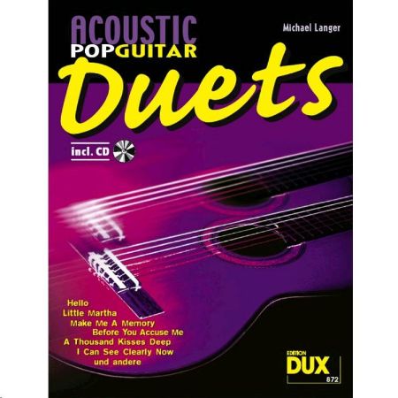 Slika LANGER:ACOUSTIC POP GUITAR DUETS+CD