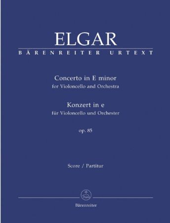 ELGAR:CONCERTO IN E MINOR FOR CELLO SCORE