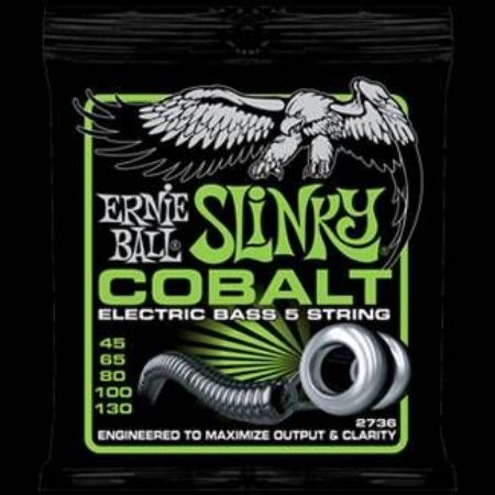 ERNIE BALL strune za bas kitaro SET 2736 COBALT BASS 5 STRUN SLINKY 045-130