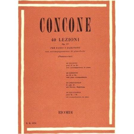 Slika CONCONE;40 LEZIONI OP.17,BASSO O BARITON