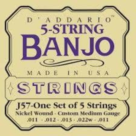 Strune DAddario za BANJO EJ57 custom  med