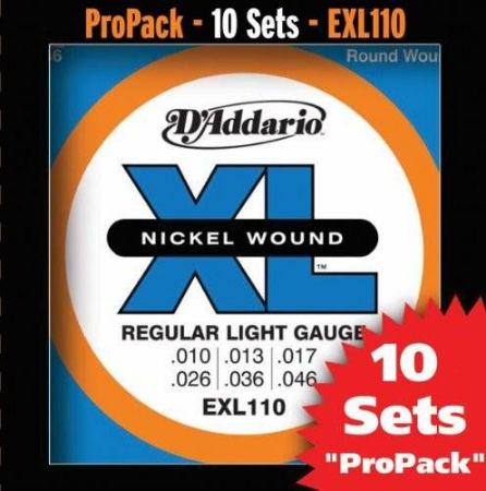 Strune D'Addario el.kitara EXL110-10P  10-46