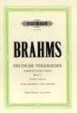 Slika BRAHMS:GERMAN FOLK SONGS WOO 33 TIEFERE STIMME