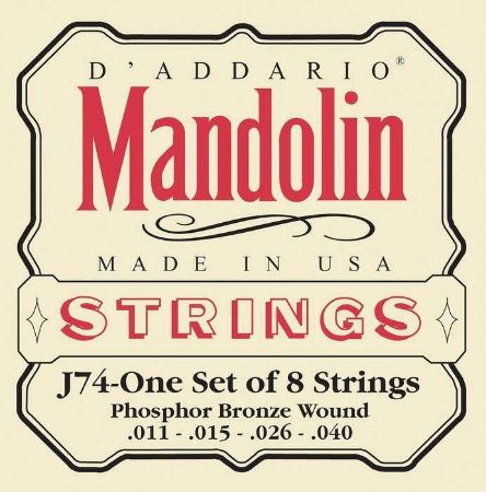 Strune D'Addario mandolina J74  11-40 ph.br.