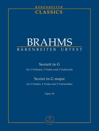 Slika BRAHMS:SEXTETT IN G OP.36,SCORE