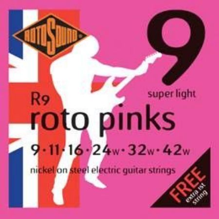 ROTOSOUND SET STRUN R9 PINK 009-042