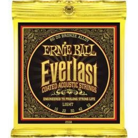 Slika ERNIE BALL strune za akustično kitaro SET 2558 AK 011-052 EVERLAST 80/20 BRONZE