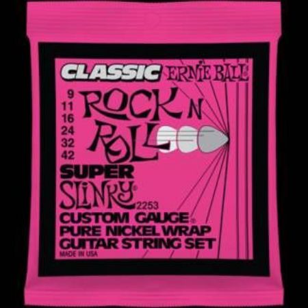 Slika ERNIE BALL strune za električno kitaro SET 2253 09-42 Classic Pure Nickel Super