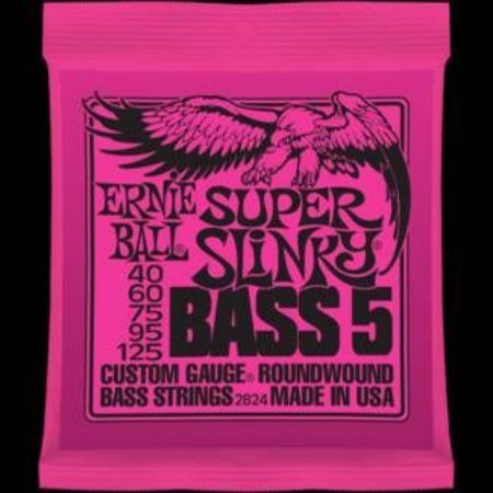 Slika ERNIE BALL strune za bas kitaro SET 2824 BASS 040-125/5