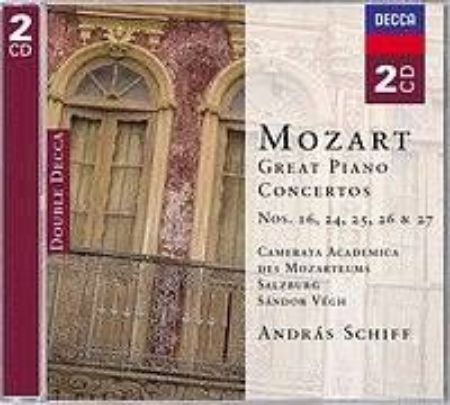 Slika MOZART:GREAT PIANO CONCERTOS/SCHIFF