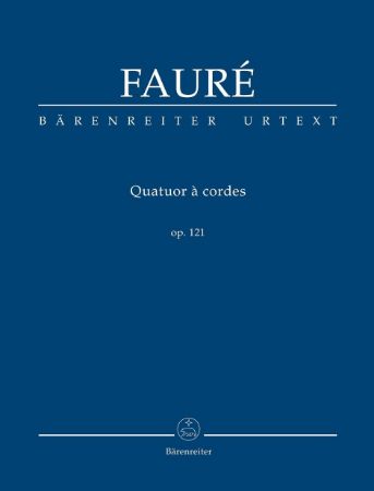 Slika FAURE:QUATUOR A CORDES SCORE