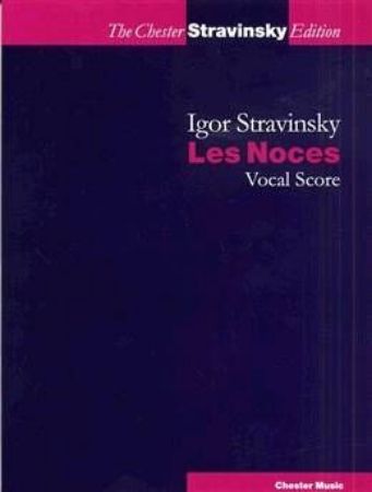 Slika STRAVINSKY:LES NOCES VOCAL SCORE