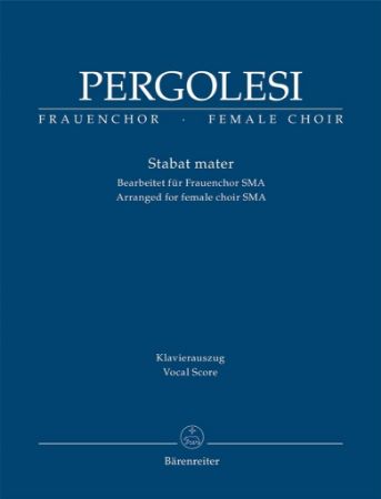 PERGOLESI:STABAT MATER VOCAL SCORE