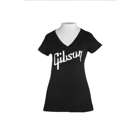 GIBSON MAJICA LOGO WOMEN S V NECK SMALL