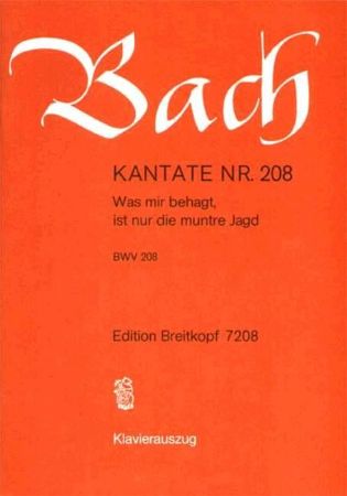 Slika  BACH J.S.:KANTATE BWV 208 VOCAL SCORE