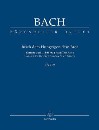 Slika BACH J.S.:CANTATA FOR FIRST SUNDAY AFTER TRINITY BWV 39,SCORE