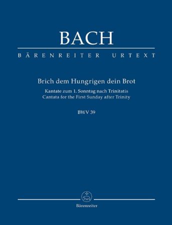 BACH J.S.:CANTATA FOR FIRST SUNDAY AFTER TRINITY BWV 39,SCORE