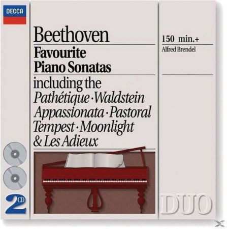 BEETHOVEN:FAVOURITE PIANO SONATAS/BRENDEL 2CD
