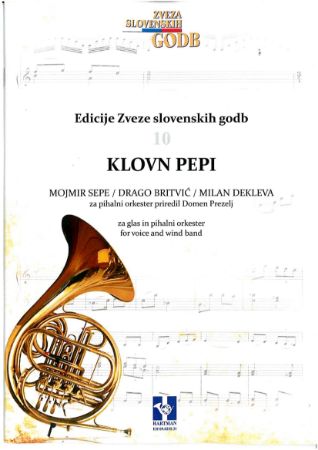 Slika SEPE M/DEKLEVA M.:KLOVN PEPI ZA PIHALNI ORKESTER