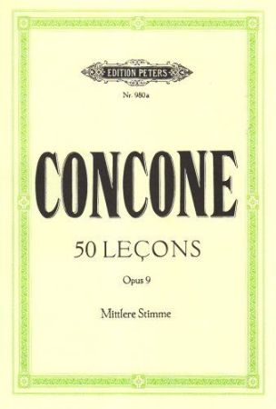 Slika CONCONE:50 LECONS OP.9 MITTLERE STIMME