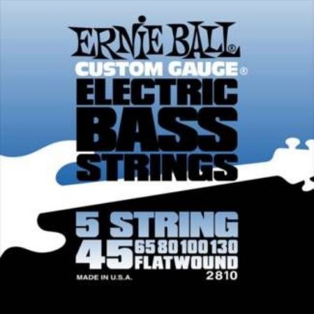 Slika ERNIE BALL strune za bas kitaro SET 2810 5 strun BASS 045-130 BRUŠENE