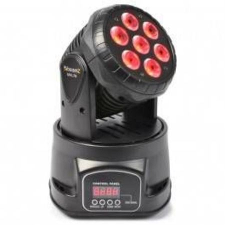 Slika BEAMZ MHL-74 Mini Moving Head Wash 7X 10W DMX 12-Channel Quad LED