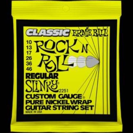 ERNIE BALL strune za električno kitaro SET 2251 10-46 Classic Pure Nickel regula