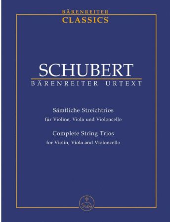 Slika SCHUBERT:COMPLETE STRING TRIOS, STUDY SCORE