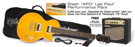 EPIPHONE ELEKTRIČNA KITARA SLASH AFD Les Paul PERFORMANCE PACK