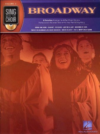 Slika SING WITH THE CHOIR BROADWAY +CD VOL.2 SATB