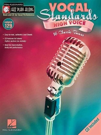 JAZZ PLAYALONG VOCAL STANDARDS HIGH VOICE+CD