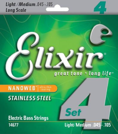 Slika ELIXIR SET BAS 45-105 SS MED STAINLESS