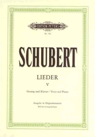 Slika SCHUBERT:LIEDER V VOICE AND PIANO