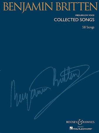 Slika BRITTEN:COLLECTED SONGS 60 SONGS MEDIUM/LOW VOICE