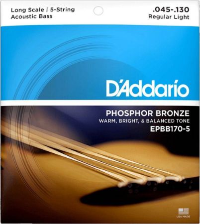 Slika DAddario strune za ac. bas kitaro EPBB170-5  45-130 ph.br.