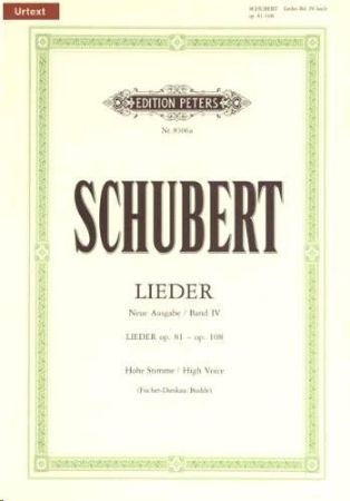 SCHUBERT:LIEDER OP.81-OP.108 NAND 4 HIGH VOICE