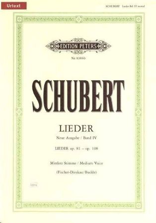 SCHUBERT:LIEDER OP.81-OP.108 BAND 4 MEDIUM VOICE