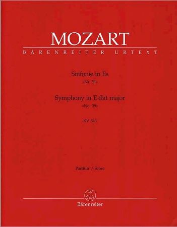 Slika MOZART:SYMPHONY NO.39 KV543 SCORE