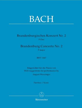 Slika BACH J.S.:BRANDENBURG CONCERTO NO.2 SCORE