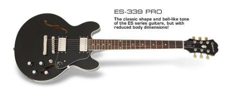 Slika EPIPHONE ELEKTRIČNA KITARA ES-339 PRO BK