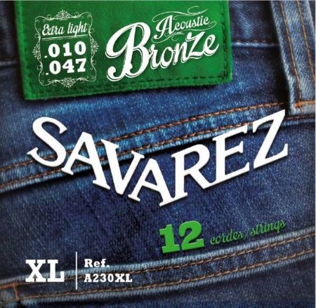 Strune Savarez ak.kitara12 strun A230XL Bronze 10-47