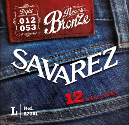 Strune Savarez ak.kitara12 strun A230L Bronze 12-53