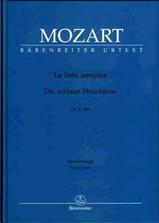 MOZART:LA FINTA SEMPLICE VOCAL SCORE