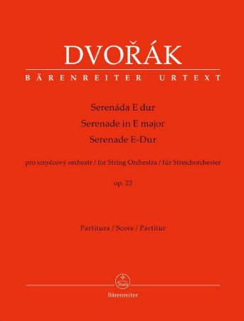 DVORAK:SERENADE E-DUR SCORE