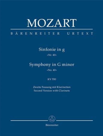 MOZART:SYMPHONY/SINFONIE IN G NO.40 KV 550 STUDY SCORE