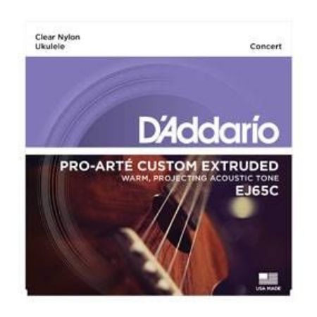 Slika DAddario strune za concert ukulele EJ65C clear nylon