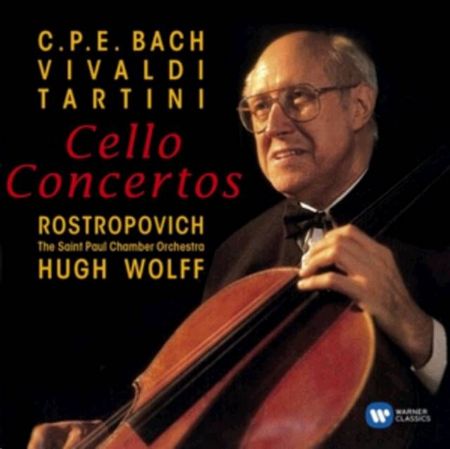 Slika BACH C.P.E.,VIVALDI,TARTINI:CELLO CONCERTOS/ROSTROPOVICH