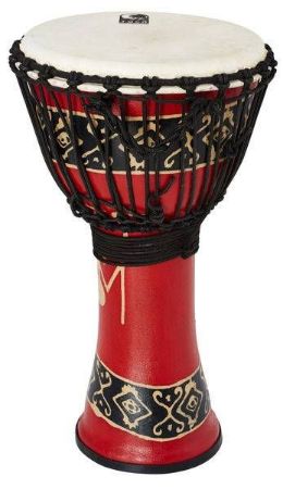 TOCA DJEMBE 10'' FREESTYLE ROPE TUNED BALI RED SFDJ-10RP